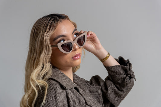How to elevate any outfit this winter Rhia Latte Sunglasses