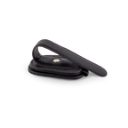 Back view of a black sunglasses car visor holder