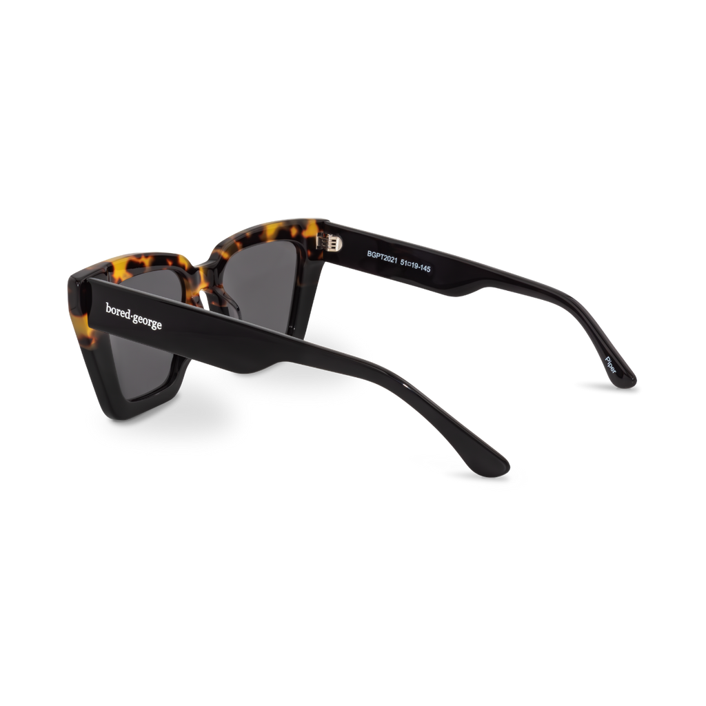 Piper Tort oversized cat-eye polarised sunglasses in tortoiseshell"