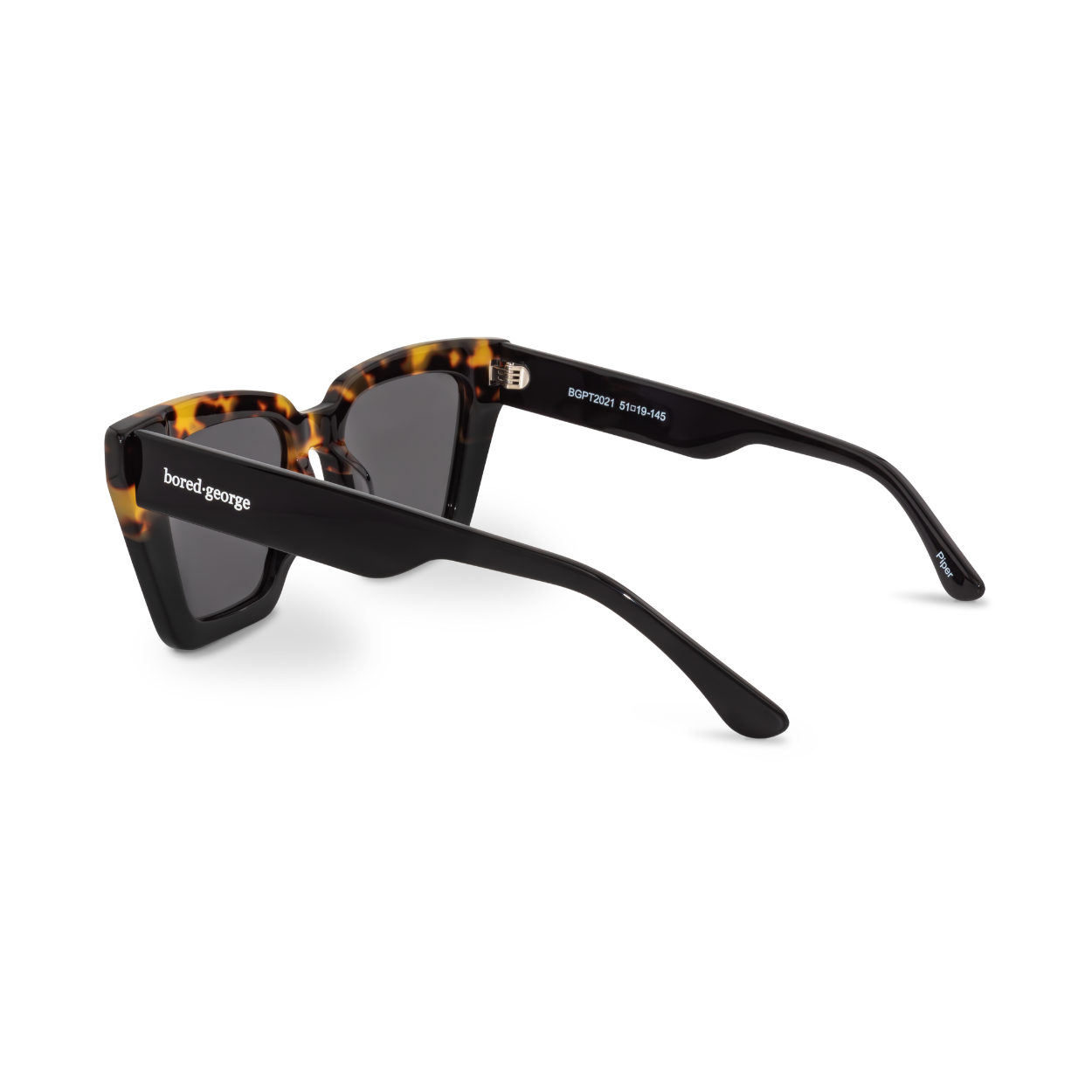 Piper Tort oversized cat-eye polarised sunglasses in tortoiseshell"