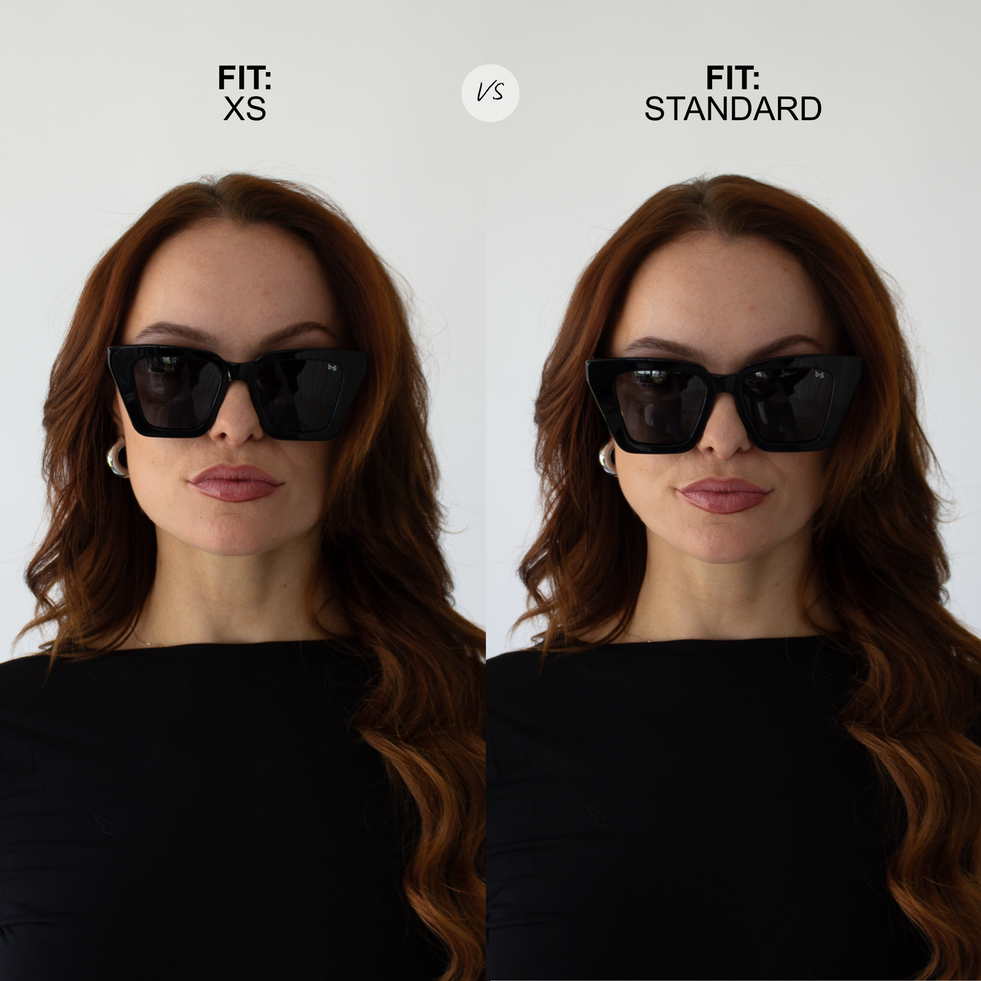 george goggles Piper Black | Oversized Cat-Eye Polarised Womens Sunglasses | Premium UV400