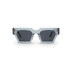 Front close-up of Bored George grey square sunglasses - fashion eyewear