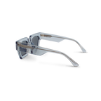 Left close-up of Bored George grey square sunglasses - fashion eyewear